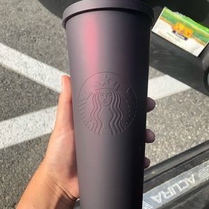 Starbucks Halloween matte plum tumbler
